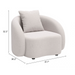 Zuo Sunny Isles Accent Chair Beige - Bed & Sofa Hub