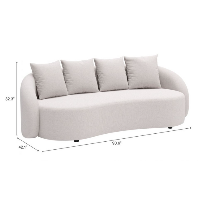 Zuo Sunny Isles Sofa Beige - Bed & Sofa Hub