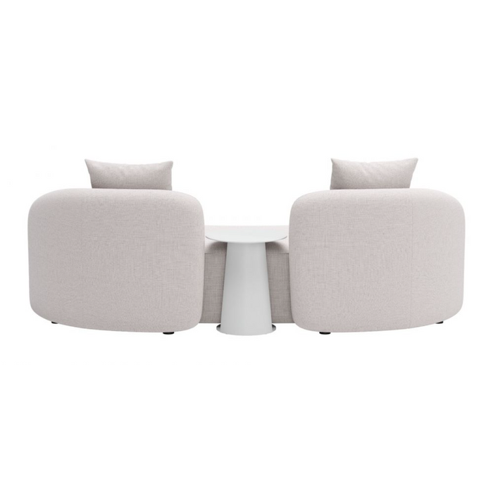 Zuo Sunny Isles Loveseat Beige - Bed & Sofa Hub