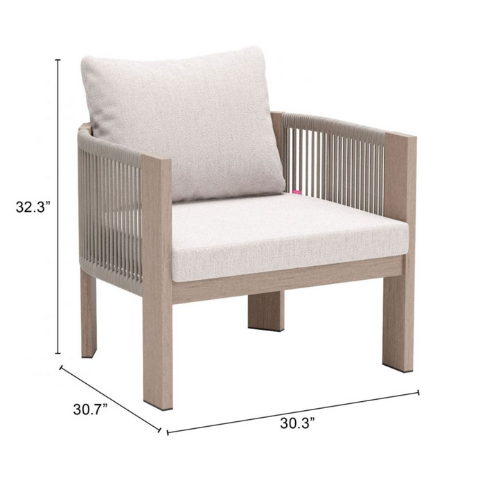 Zuo Rebel Accent Chair Beige - Bed & Sofa Hub