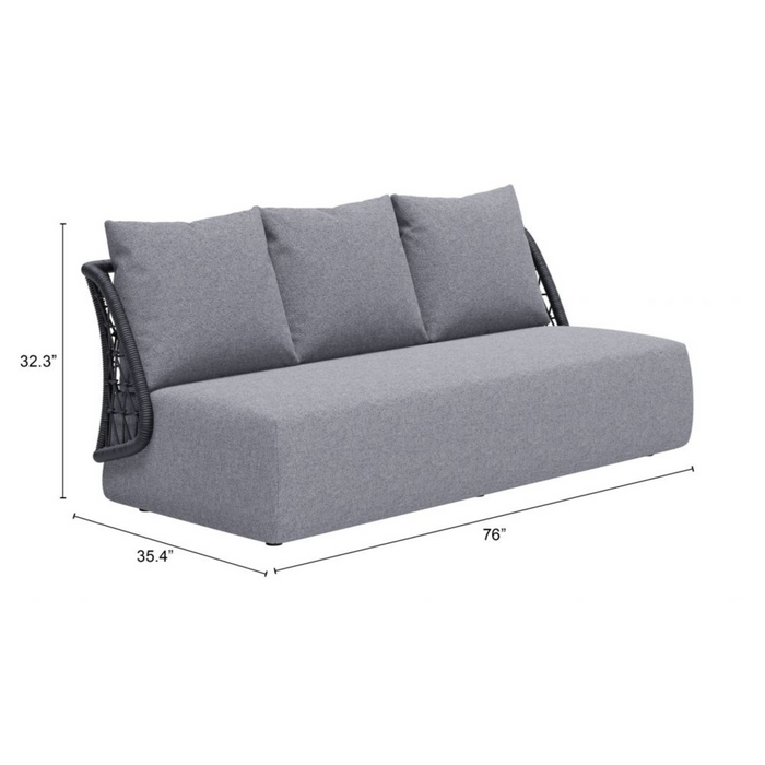 Zuo Mekan Sofa Gray - Bed & Sofa Hub