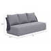 Zuo Mekan Sofa Gray - Bed & Sofa Hub