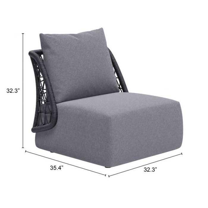 Zuo Mekan Accent Chair Gray - Bed & Sofa Hub