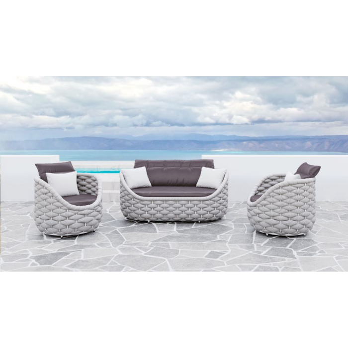 Zuo Coral Reef Loveseat Gray - Bed & Sofa Hub