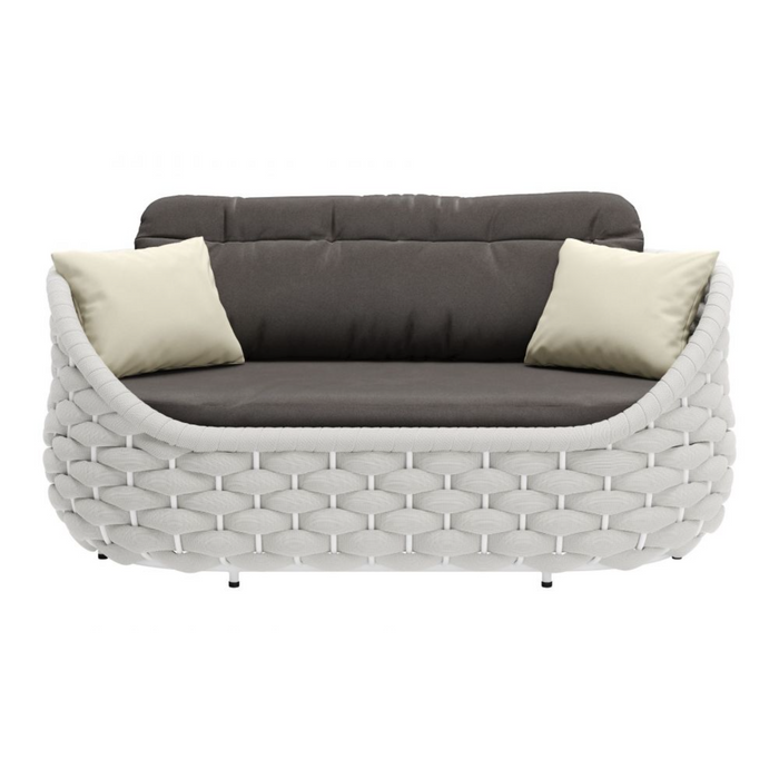 Zuo Coral Reef Loveseat Gray - Bed & Sofa Hub
