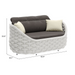 Zuo Coral Reef Loveseat Gray - Bed & Sofa Hub