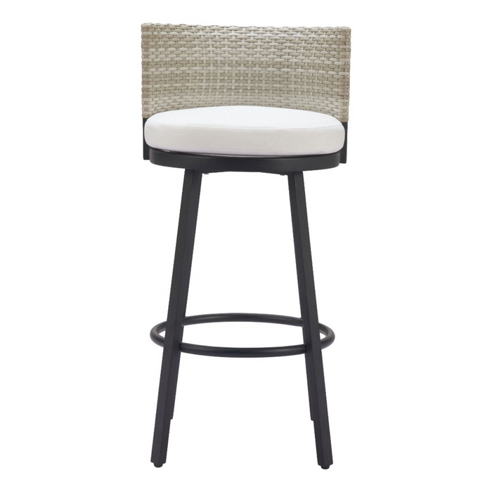 Zuo Midnight Wave Barstool White - Bed & Sofa Hub