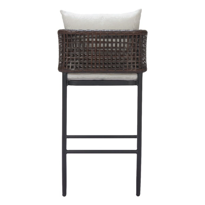 Zuo Palm Paradise Barstool Gray - Bed & Sofa Hub