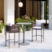 Zuo Palm Paradise Barstool Gray - Bed & Sofa Hub