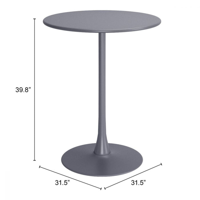 Zuo Soleil Bar Table Gray - Bed & Sofa Hub