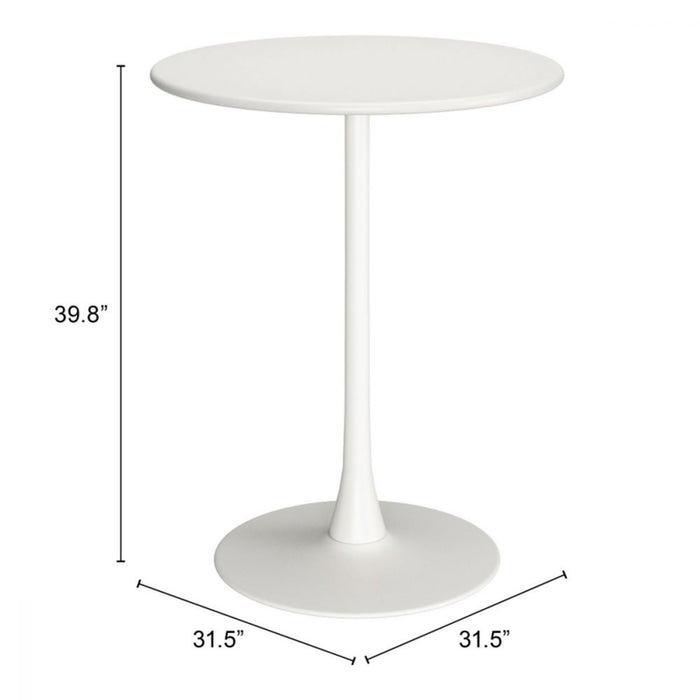 Zuo Soleil Bar Table White - Bed & Sofa Hub