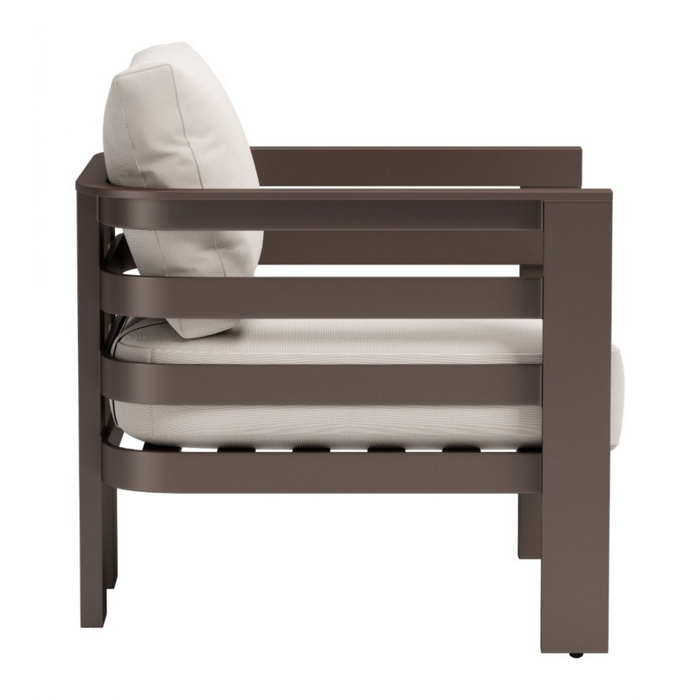 Zuo Bal Harbor Armchair White - Bed & Sofa Hub