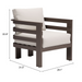 Zuo Bal Harbor Armchair White - Bed & Sofa Hub
