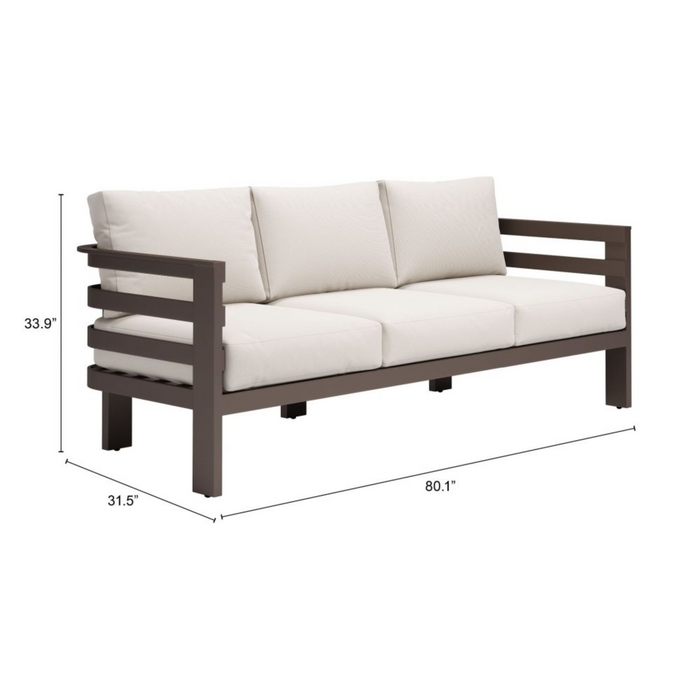 Zuo Bal Harbor Sofa White - Bed & Sofa Hub