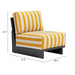 Zuo Shoreline Accent Chair Yellow - Bed & Sofa Hub