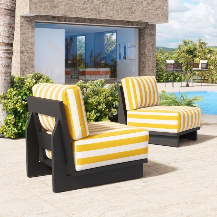 Zuo Shoreline Accent Chair Yellow - Bed & Sofa Hub