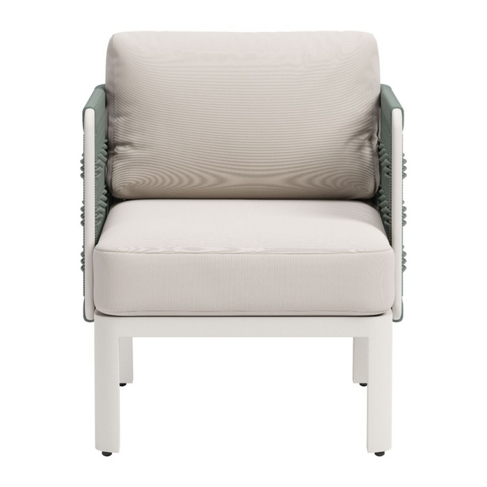 Zuo Bridgehampton Armchair White - Bed & Sofa Hub
