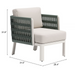 Zuo Bridgehampton Armchair White - Bed & Sofa Hub