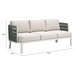 Zuo Bridgehampton Sofa White - Bed & Sofa Hub