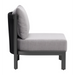 Zuo Horizon Accent Chair Gray - Bed & Sofa Hub