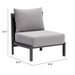 Zuo Horizon Accent Chair Gray - Bed & Sofa Hub