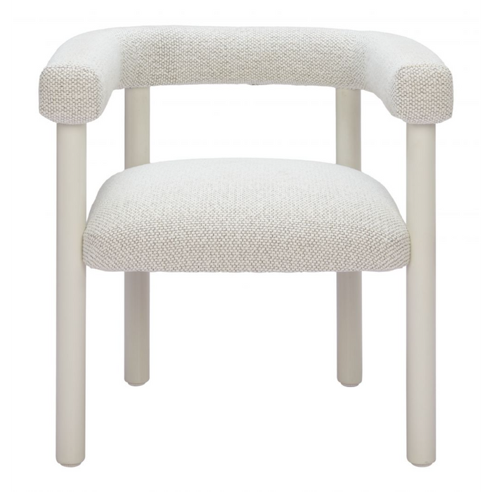 Zuo Sunbath Dining Chair White - Bed & Sofa Hub