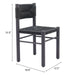 Zuo Iska Dining Chair Black - Bed & Sofa Hub