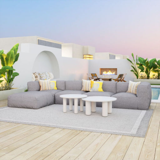 Zuo Luanda Corner Chair Gray - Bed & Sofa Hub