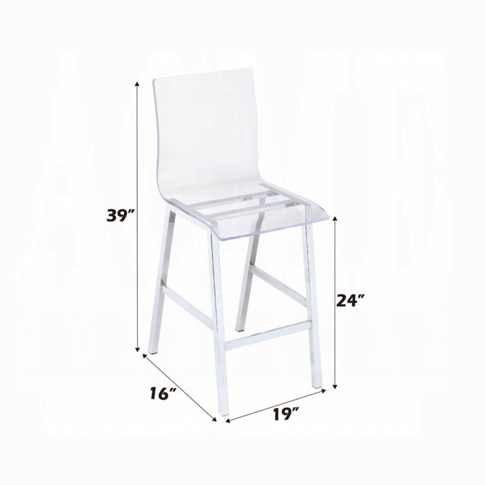 ACME Nadie Counter Height Chair (Set-2) - Bed & Sofa Hub