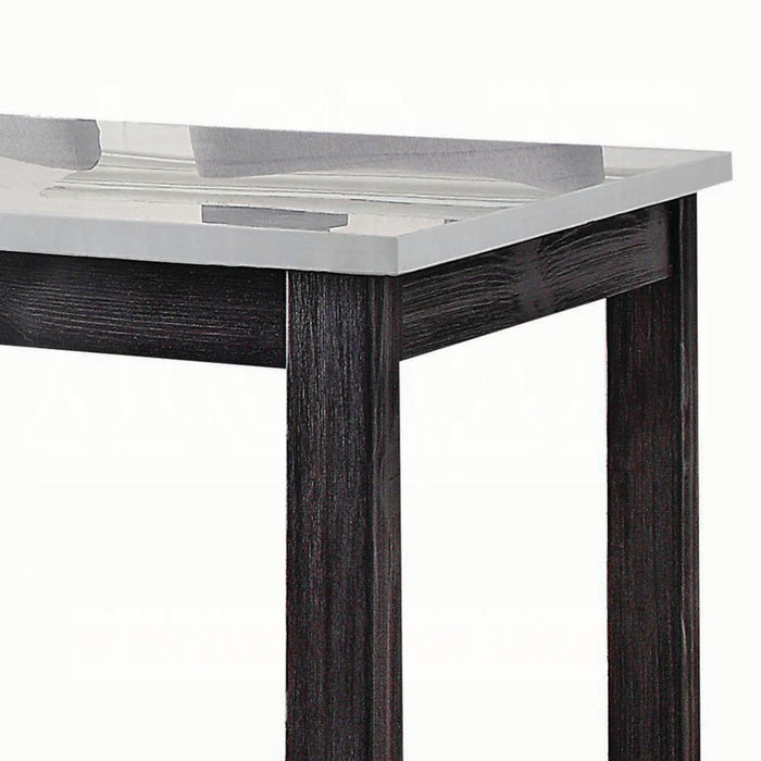 ACME Yelena Counter Height Table W/Marble Top