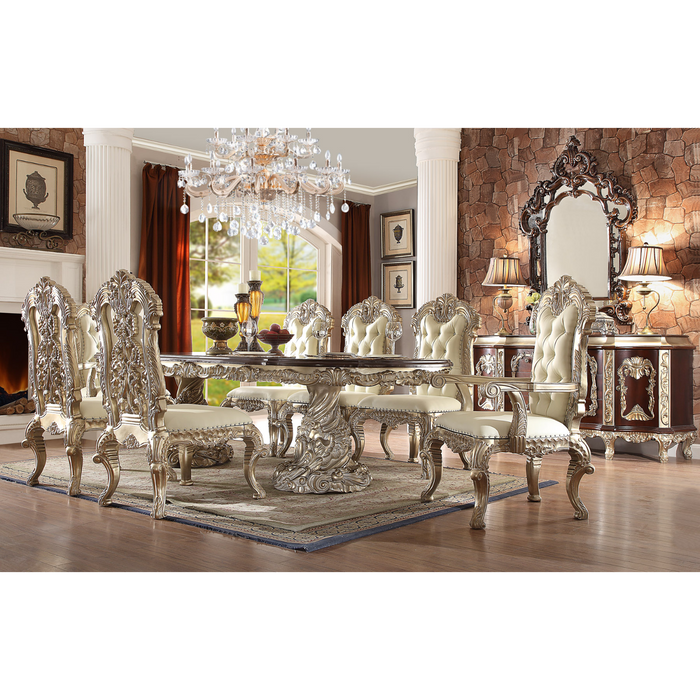 Homey Design HD-8017 – 7PC DINING TABLE SET - Bed & Sofa Hub