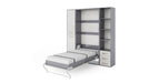 Maxima House Invento Vertical Wall Bed, European Full XL Size with 2 cabinets IN140V-08/09W - Bed & Sofa Hub