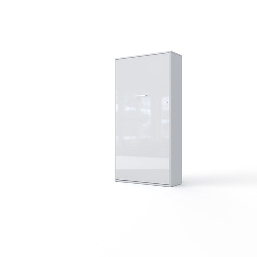 Maxima House Vertical Murphy Bed Invento, European Twin Size with mattress IN-03W - Bed & Sofa Hub