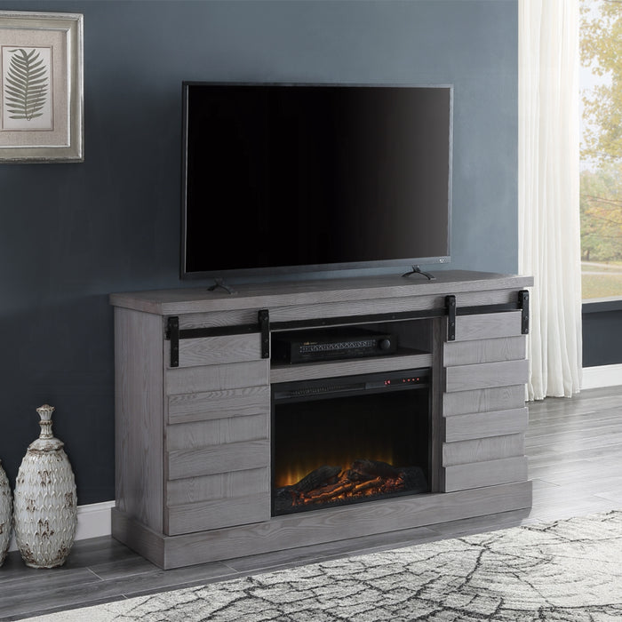 ACME Amrita Tv Stand W/Fireplace - Bed & Sofa Hub