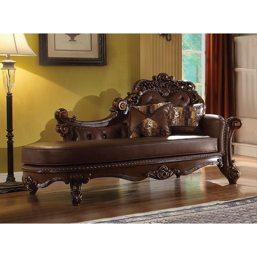 ACME Vendome Chaise W/2 Pillows - Bed & Sofa Hub