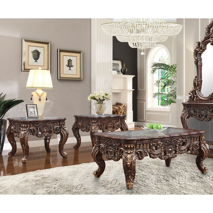 Homey Design Hd-998 C – 3 Pc Coffee Table Set Accent Furniture - Bed & Sofa Hub