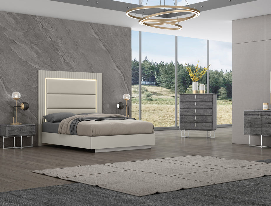 Whiteline Modern Living Chloe Bed Queen BQ1888 - Bed & Sofa Hub