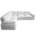 Maxima House Sleeper Natural white leather Sectional BALTICA with storage, Left Dol010 - Bed & Sofa Hub