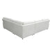 Maxima House Sleeper Natural white leather Sectional BALTICA with storage, Left Dol010 - Bed & Sofa Hub