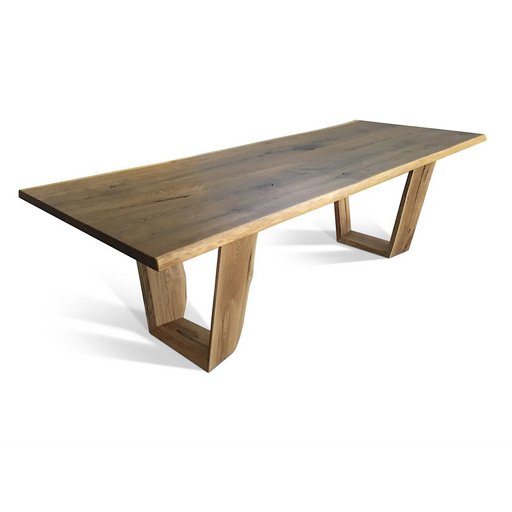 Maxima House Baum Kante 250 Oak Wood Dining Table - Bed & Sofa Hub