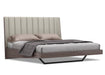 Whiteline Modern Living Berlin Bed King BK1754-CNUT/LGRY - Bed & Sofa Hub
