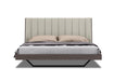 Whiteline Modern Living Berlin Bed King BK1754-CNUT/LGRY - Bed & Sofa Hub