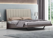 Whiteline Modern Living Berlin Bed King BK1754-CNUT/LGRY - Bed & Sofa Hub