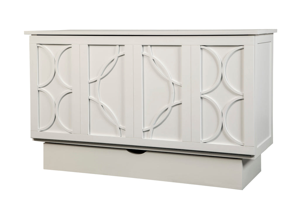 Arason Enterprises Creden-ZzZ Brussels White Queen Size Cabinet Bed 543-10 - Bed & Sofa Hub