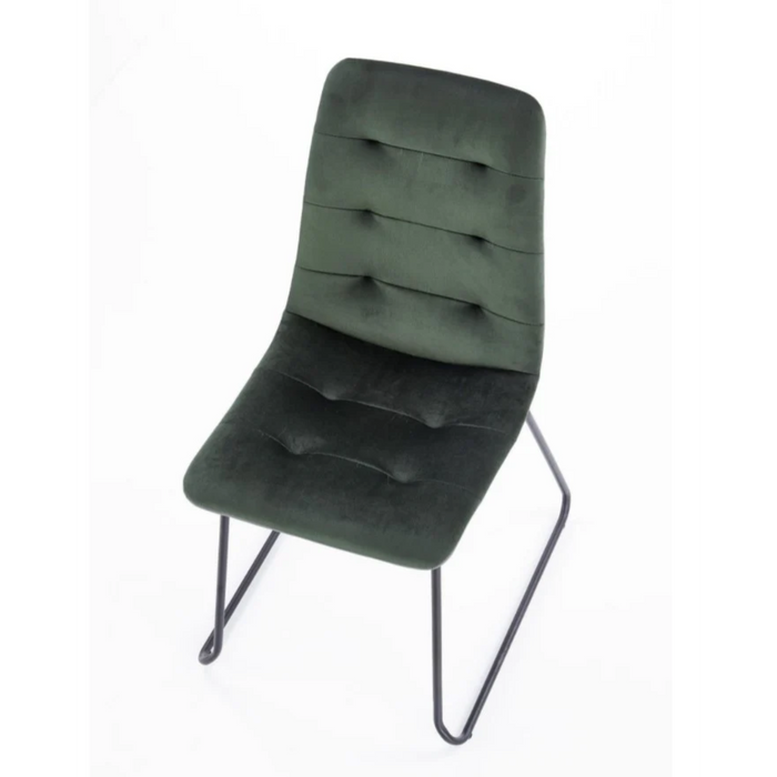 Maxima House Dining Set Chara 7 Pcs. White Modern Glossy Dining Table with 2 Self-Starting Leaves Plus 6 Chairs - Bed & Sofa Hub