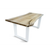 Maxima House Solid Wood Dining Table with Metal Legs Banur-Uw - Bed & Sofa Hub
