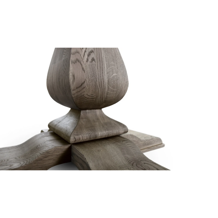 Maxima House Dindo-Uno Oak Wood Dining Table - Bed & Sofa Hub