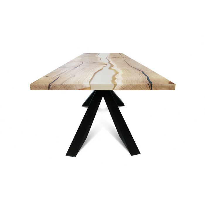 Maxima House EDDER-2X Oak wood Dining Table - Bed & Sofa Hub