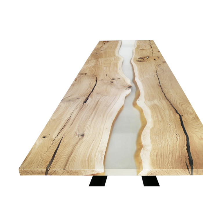 Maxima House EDDER-2X Oak wood Dining Table - Bed & Sofa Hub