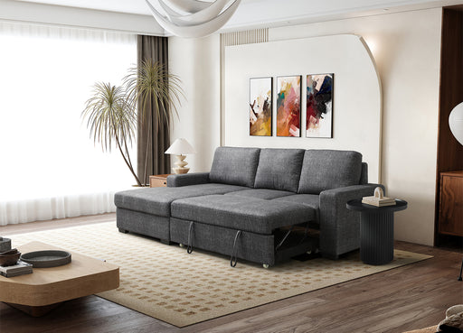 Whiteline Modern Living Elga Sectional SR1708F-LGRY - Bed & Sofa Hub